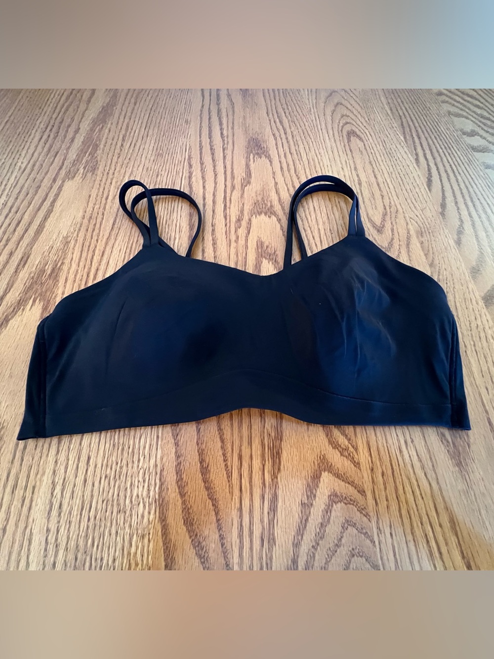 lululemon athletica Black Wireless Bralette with Thin Straps